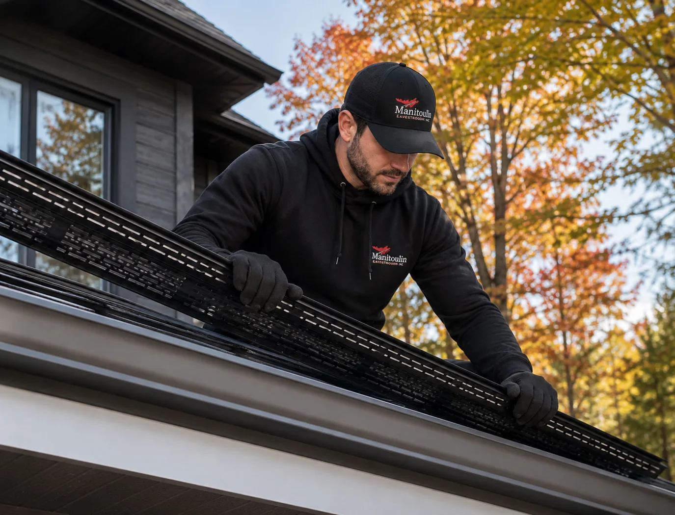 Installation de gouttières adaptée à votre maison par notre équipe locale